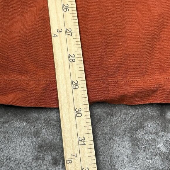 Tommy Bahama Silk Shirt Mens Extra Large Orange Rust Cigar Loop Collar Party XL - Picture 16 of 16